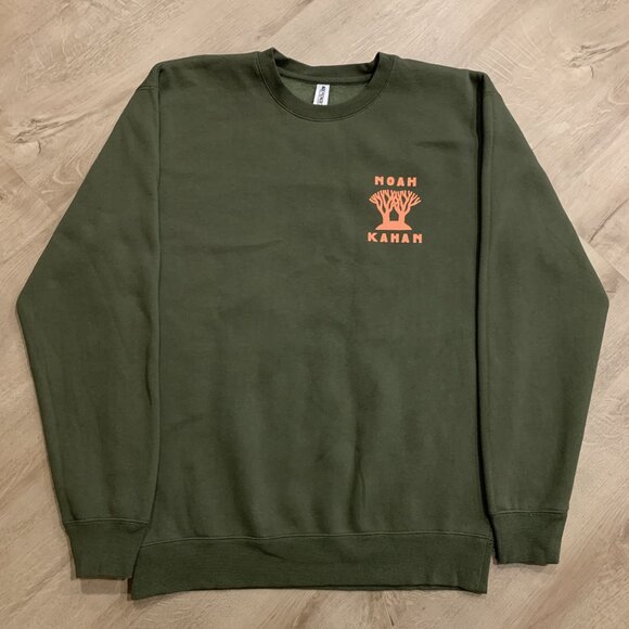 Noah Kahan 2024 Tour Stick Season Forever Crewneck Sweatshirt Men's Medium Green - Picture 2 of 7